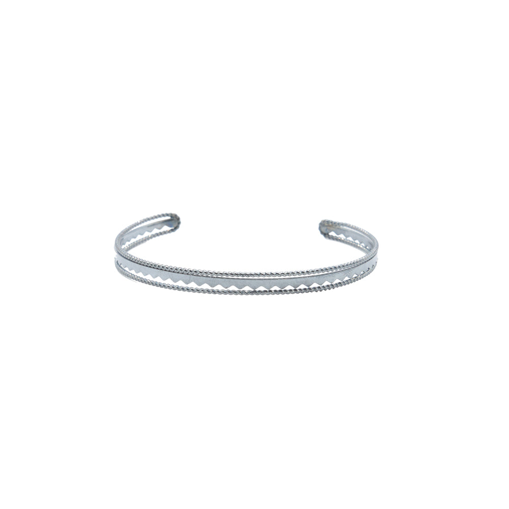 Bracelet de Créateur Jonc Délicate Ruthénium 2