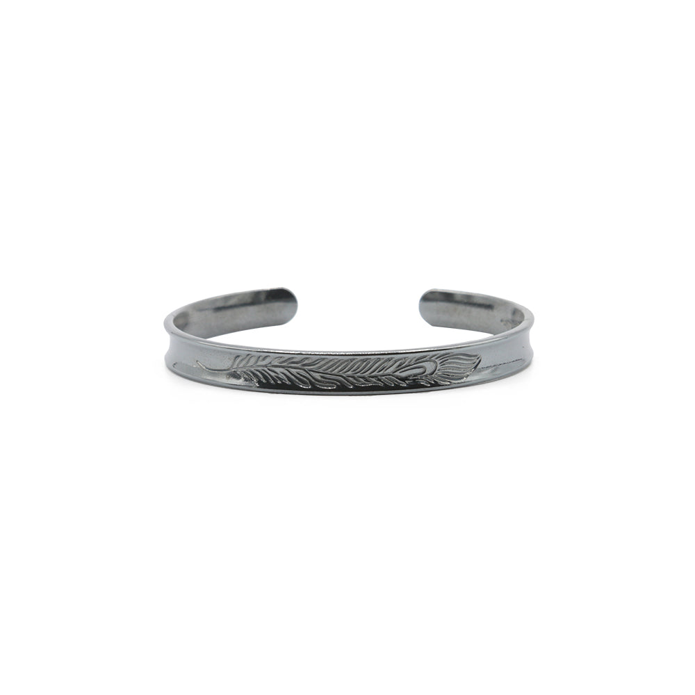 Bracelet de Créateur Jonc Paon Ruthénium 2