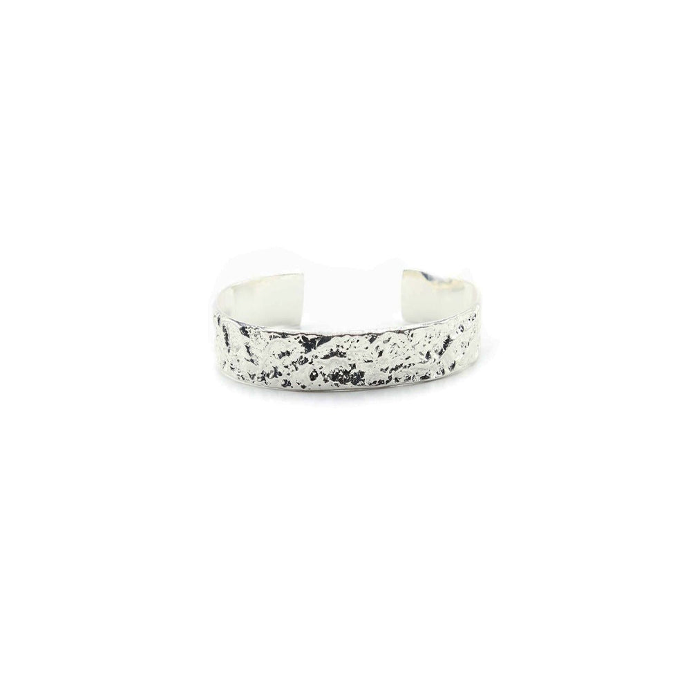 Bracelet de Créateur Jonc Feuille Argent 2