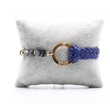 Charger l&#39;image dans la galerie, Bracelet Personnalisable Phoenix Gabbro Or Bleu T