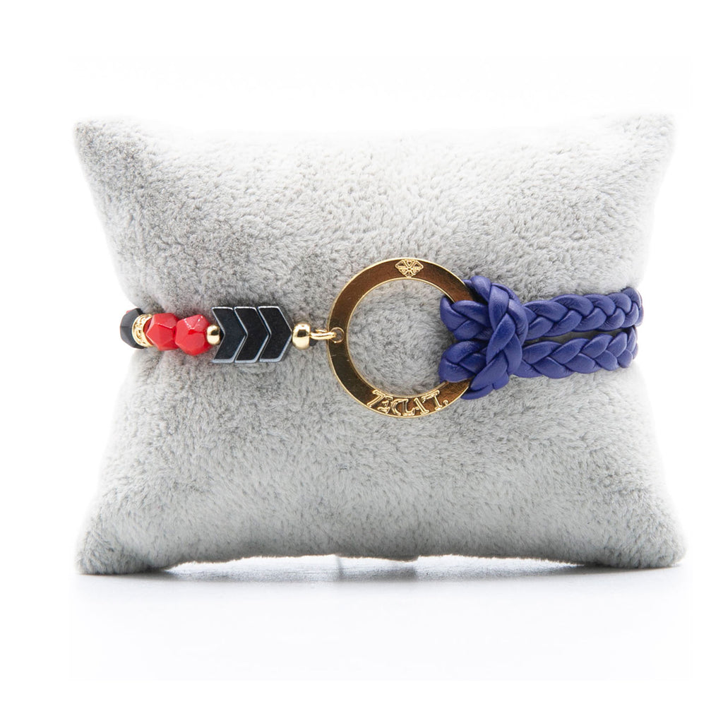 Bracelet Personnalisable Phoenix Rouge Or Bleu T