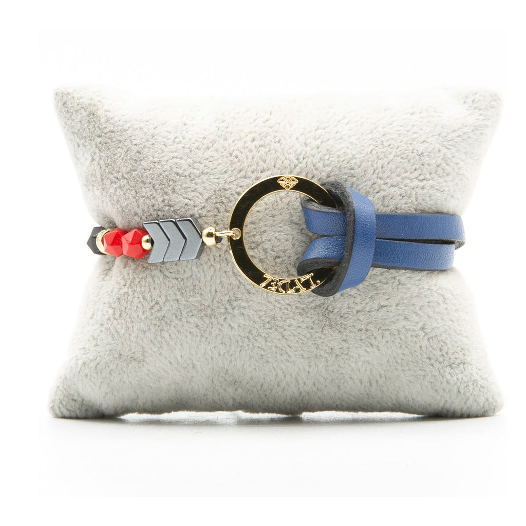 Bracelet Personnalisable Phoenix Rouge Or Bleu