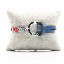 Charger l&#39;image dans la galerie, Bracelet Personnalisable Phoenix Rouge Argent Bleu