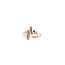 Charger l&#39;image dans la galerie, Bague Electro Cardio Or Rose