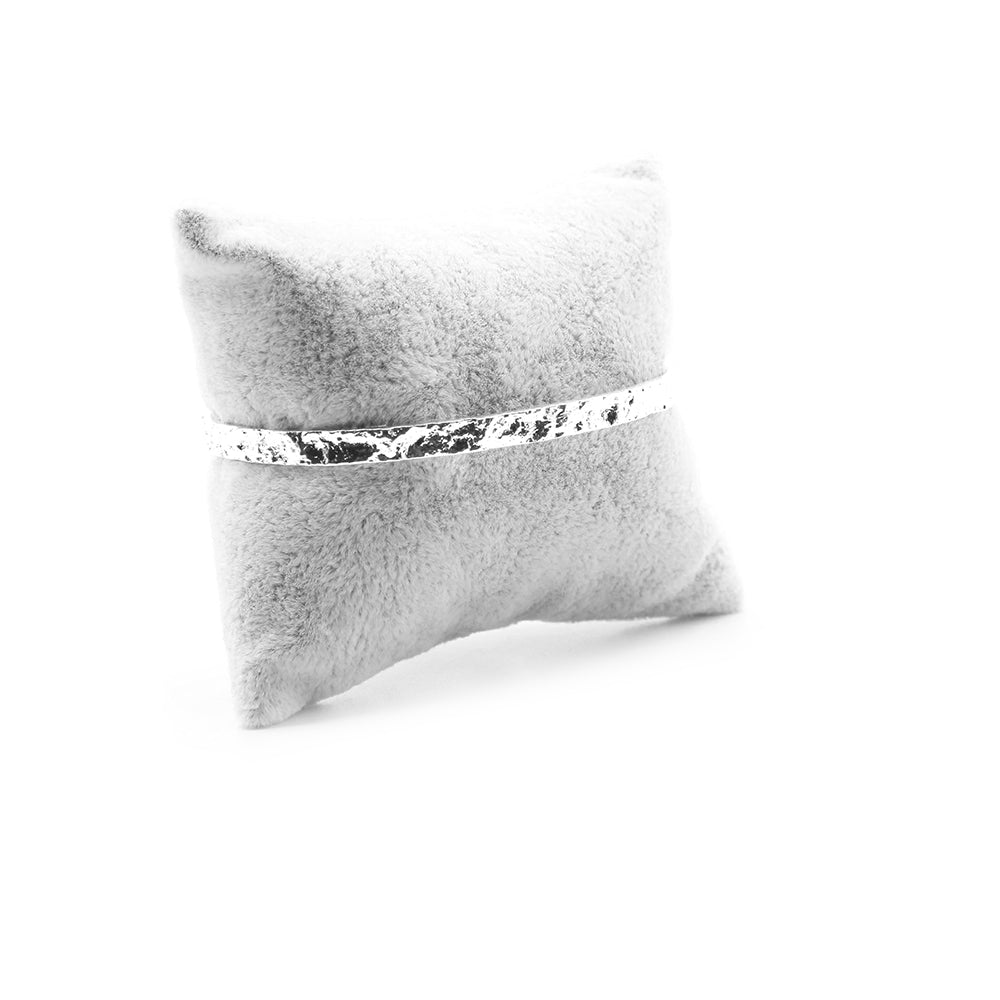 Bracelet de Créateur Jonc Feuille Argent