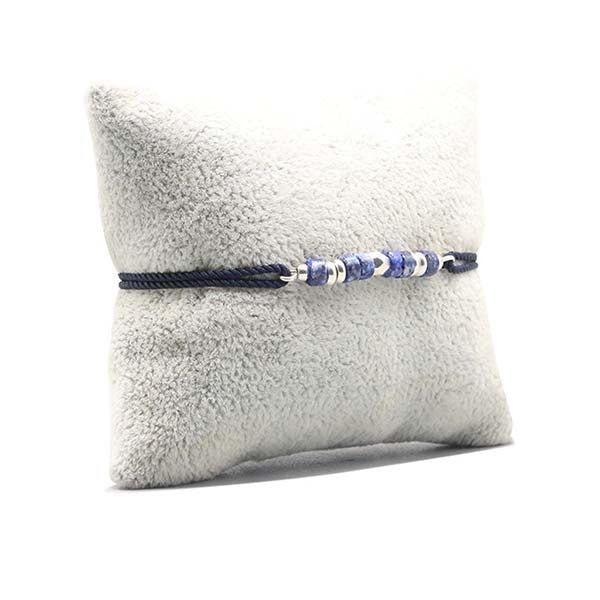 Bracelet Impérial Cordon Bleu Marin Sodalite Argent 3