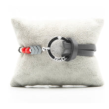 Charger l&#39;image dans la galerie, Bracelet Personnalisable Phoenix Rouge Argent Gris