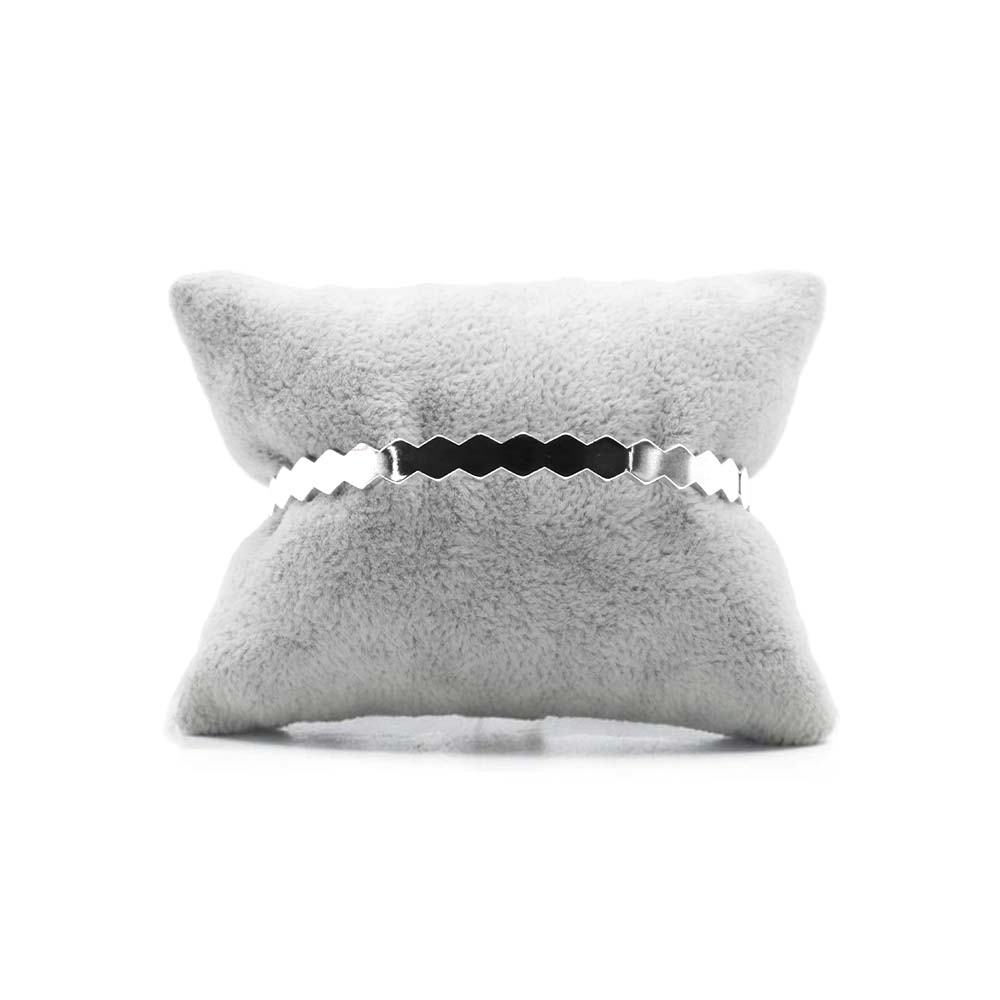 Bracelet de Créateur Jonc Losange Argent