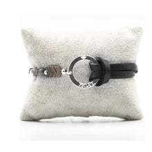 Charger l&#39;image dans la galerie, Bracelet Personnalisable Phoenix Gabbro Argent Noir