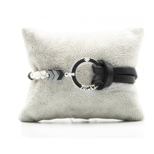 Charger l&#39;image dans la galerie, Bracelet Personnalisable Phoenix Howlite Argent Noir