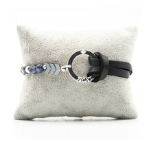 Charger l&#39;image dans la galerie, Bracelet Personnalisable Phoenix Sodalite Argent Noir