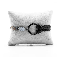 Charger l&#39;image dans la galerie, Bracelet Personnalisable Phoenix Œil de Faucon Ruthénium Noir T