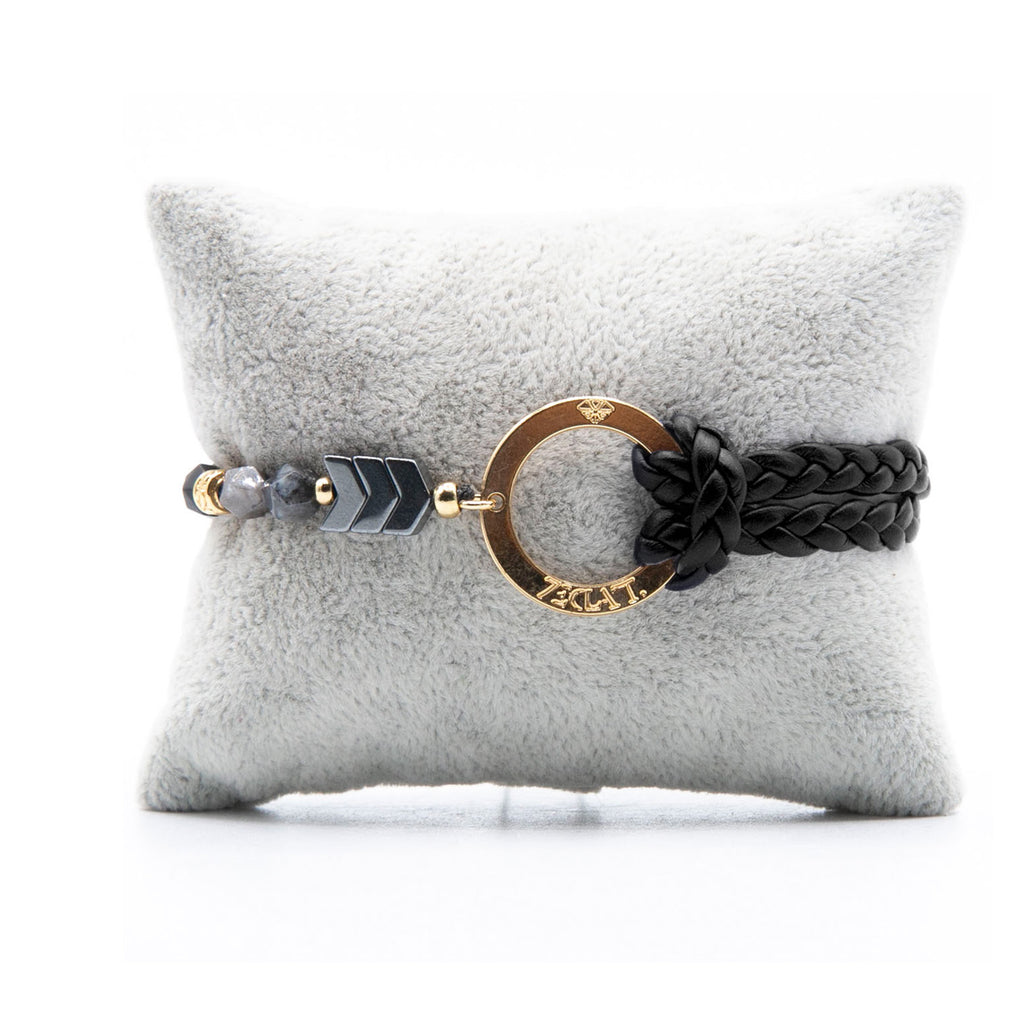 Bracelet Personnalisable Phoenix Gabbro Or Noir T