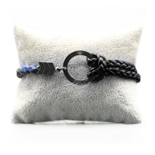 Charger l&#39;image dans la galerie, Bracelet Personnalisable Phoenix Sodalite Ruthénium Noir T