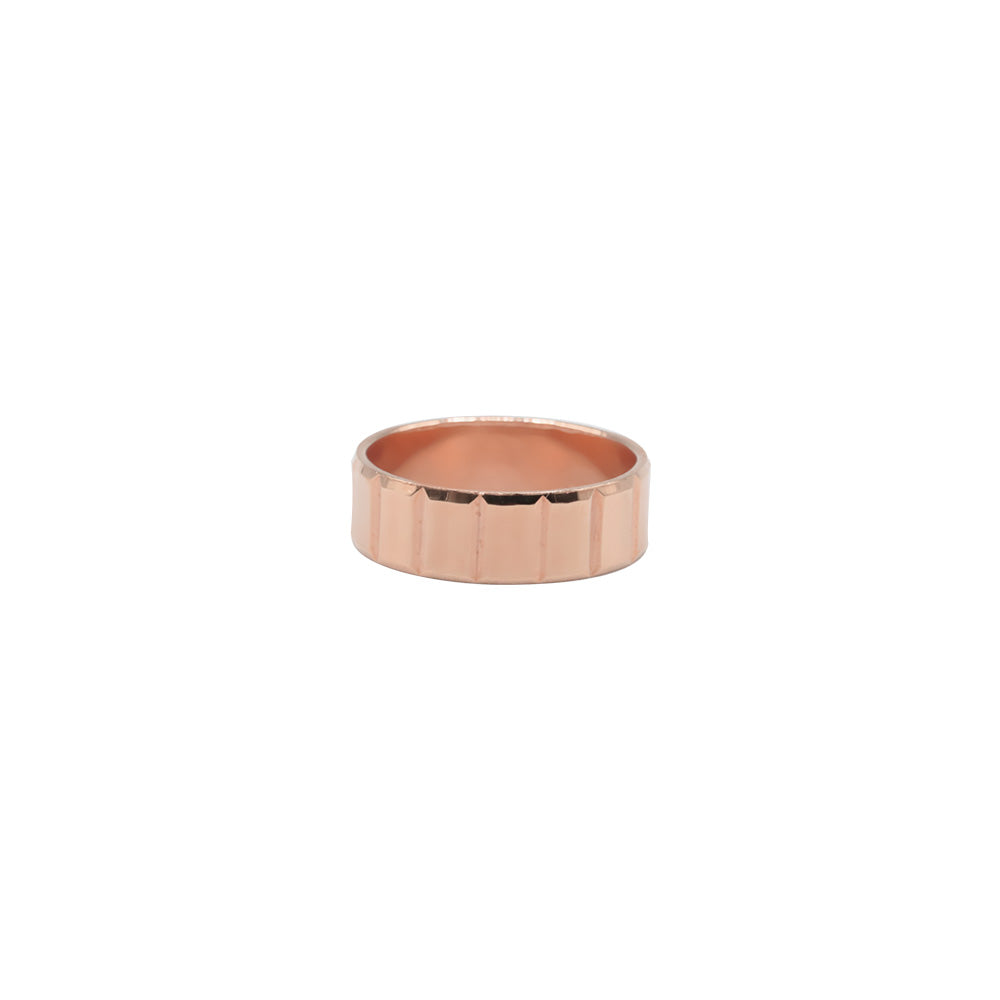 Bague O'Carré Or Rose