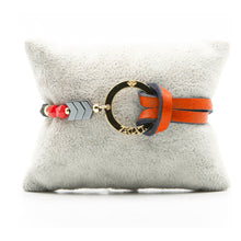 Charger l&#39;image dans la galerie, Bracelet Personnalisable Phoenix Rouge Or Orange