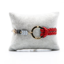 Charger l&#39;image dans la galerie, Bracelet Personnalisable Phoenix Œil de Faucon Or Rouge T