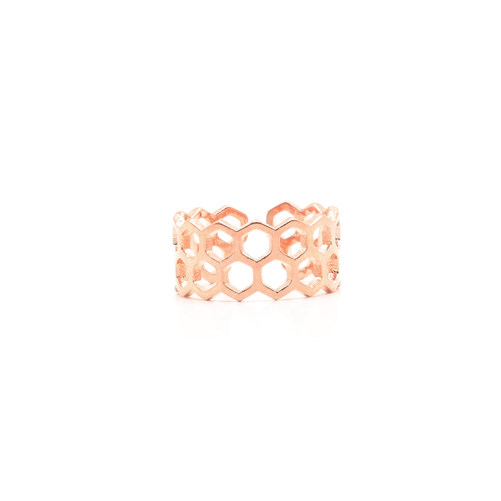 Bague Ruche Or Rose