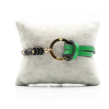 Charger l&#39;image dans la galerie, Bracelet Personnalisable Onyx Or Vert