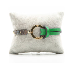 Charger l&#39;image dans la galerie, Bracelet Personnalisable Phoenix Gabbro Or Vert