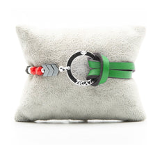 Charger l&#39;image dans la galerie, Bracelet Personnalisable Phoenix Rouge Argent Vert