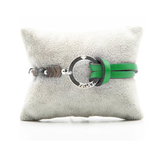 Charger l&#39;image dans la galerie, Bracelet Personnalisable Phoenix Gabbro Argent Vert